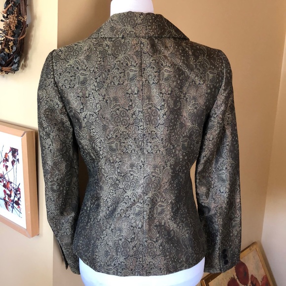 JAMES PERSE size 1 Small MOSS JACKET Jacquard Blazer Festive Holiday $225 NEW - Picture 8 of 16